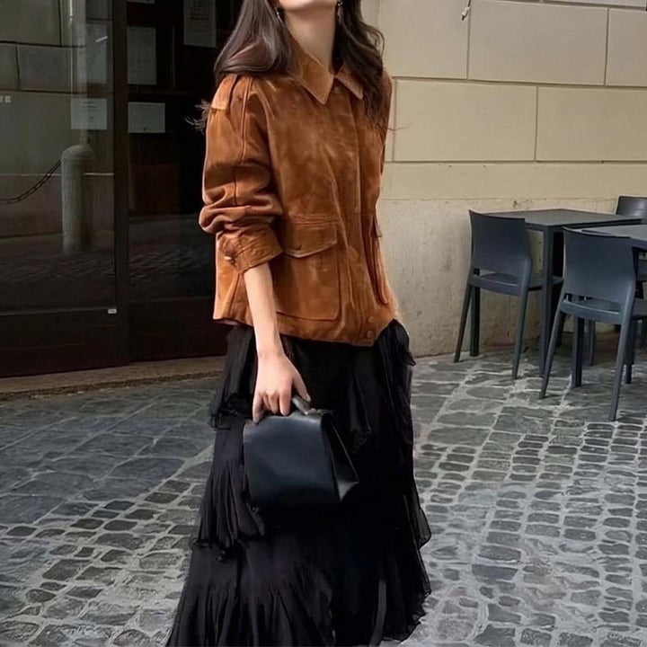 Veste élégante légère pour femmes avec coupe oversize et poches pratiques Levoire