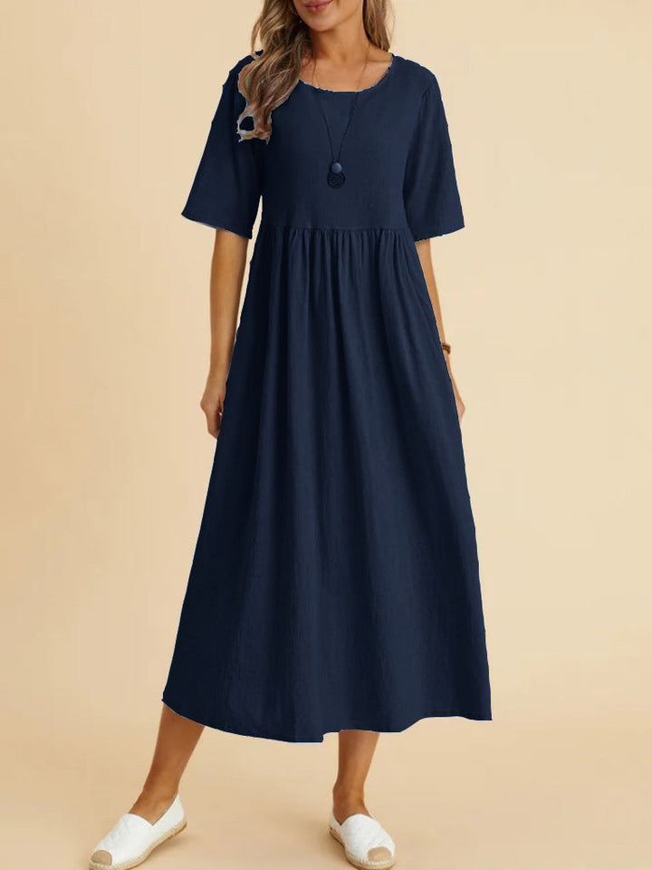 Levoire | Robe Élégante Au Style Classique Bleu marine