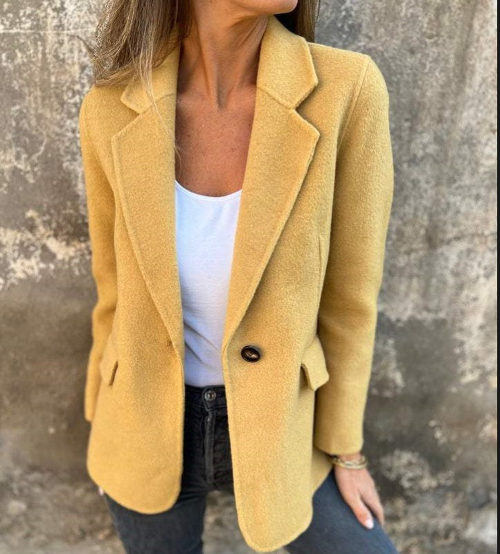 Veste blazer élégante pour femmes en polaire douce Levoire