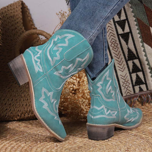 Levoire | Bottes De Cowboy Avec Détails Brodés Pour Femmes