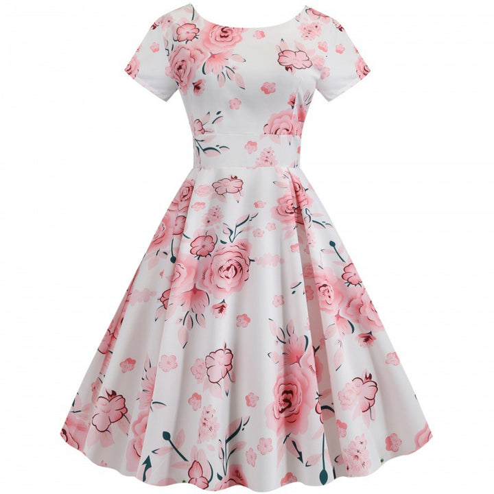 Robe midi femme avec motif floral et coupe flatteuse Levoire