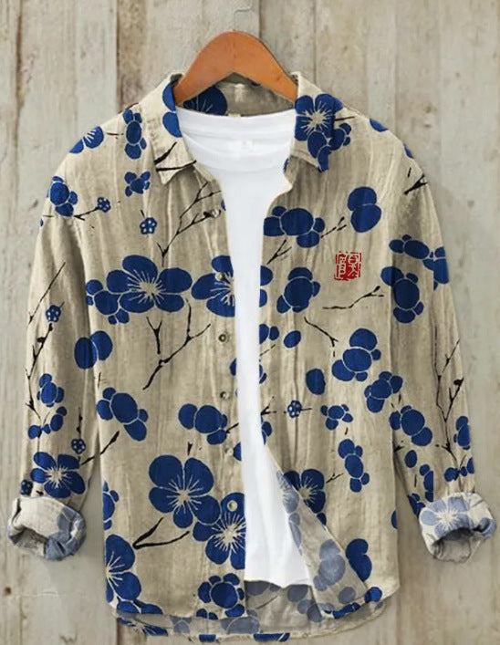 Levoire | Chemise Japonaise En Lin Mélangé