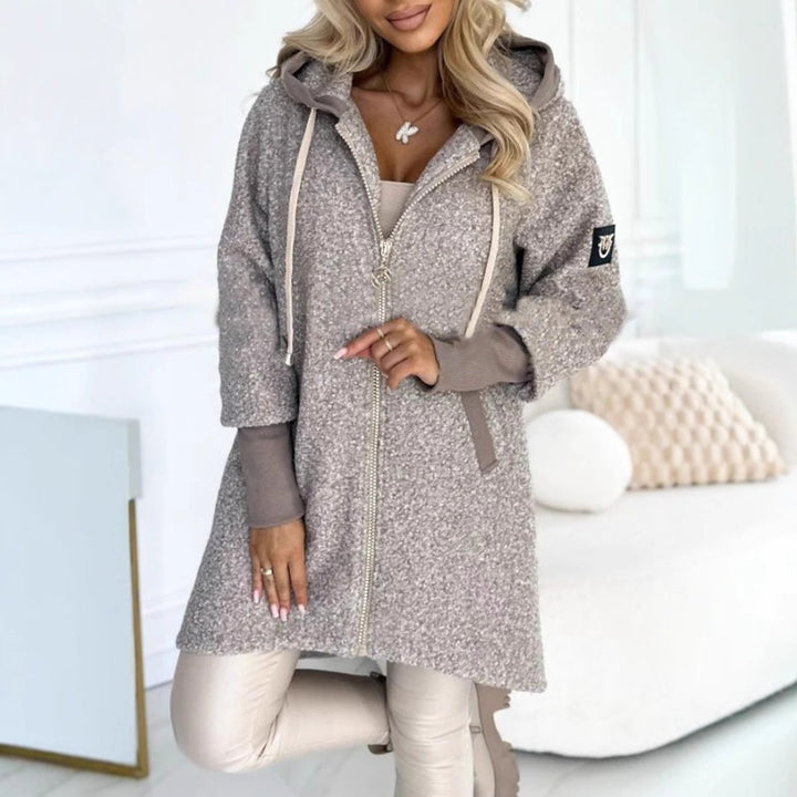 Veste en polaire à la mode pour femmes avec doublure confortable et capuche Levoire