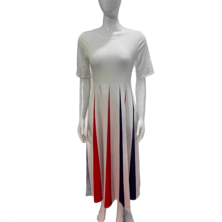 Levoire | Trendik Col Ronde Grande Oscillation Robe Longue