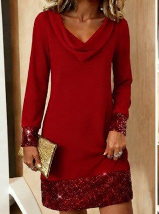 Robe élégante pour femmes avec ourlet scintillant et magnifique section arrière Levoire