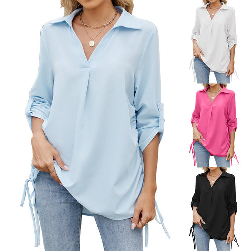 Levoire | Chemise légère à bretelles avec un chiffon décontracté à demi-manches