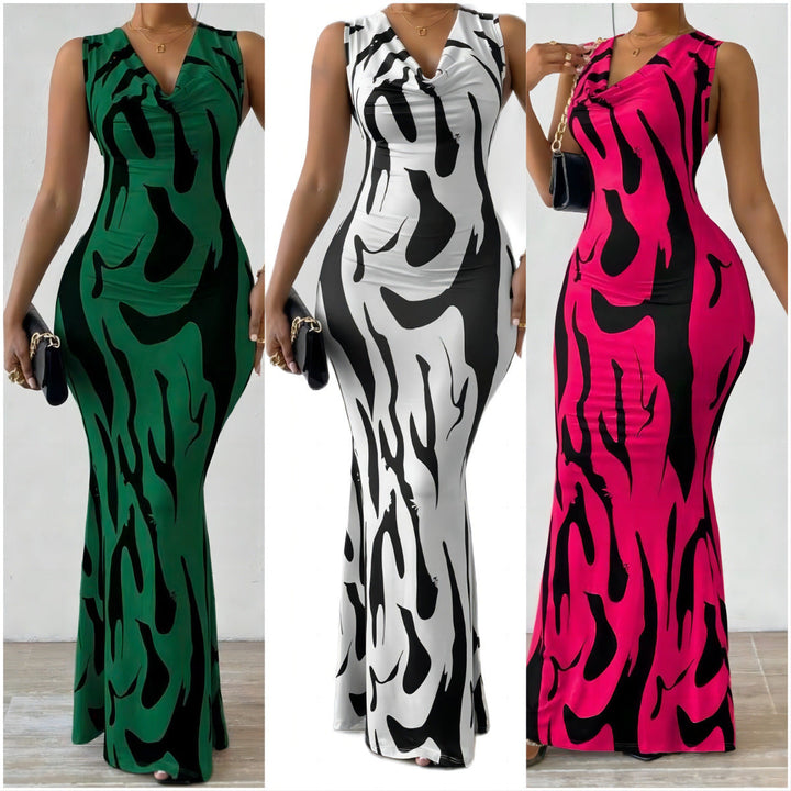 Levoire | Robe confortable sans effort à décolleté en V à une seule étape