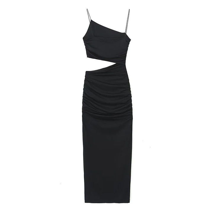 Robe maxi élégante pour femmes avec découpes, design asymétrique et fronces Levoire