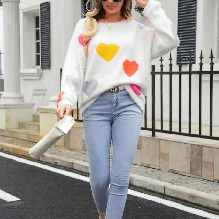 Levoire | En Tricot À Motif Coeur