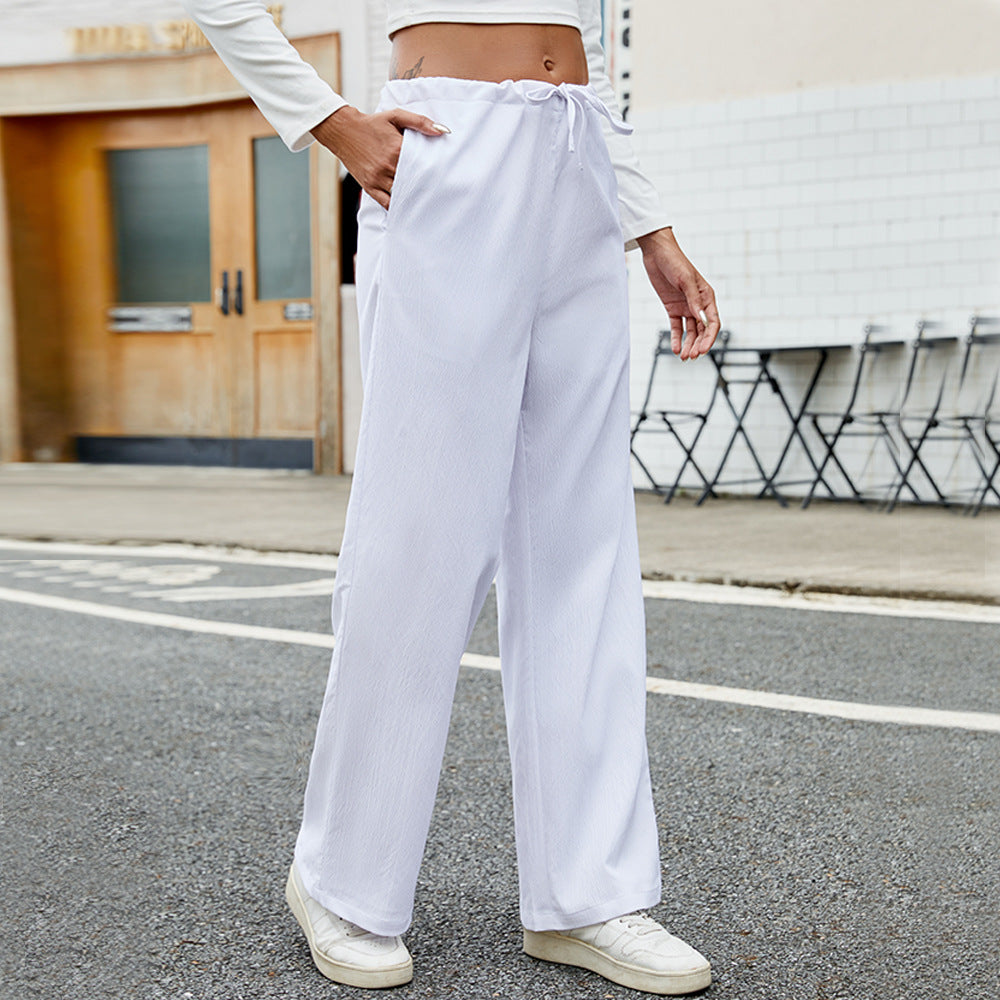 Pantalons de jogging amples pour femmes avec taille élastique et poches pratiques Levoire