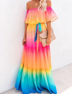 Levoire | Robe sans bretelles élégante Robes longues