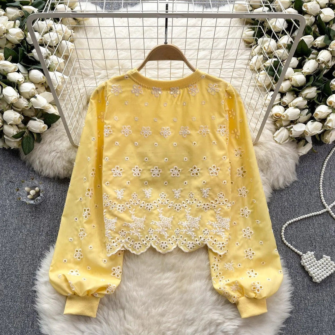 Levoire | Chemise à manches courtes avec manches bouffantes