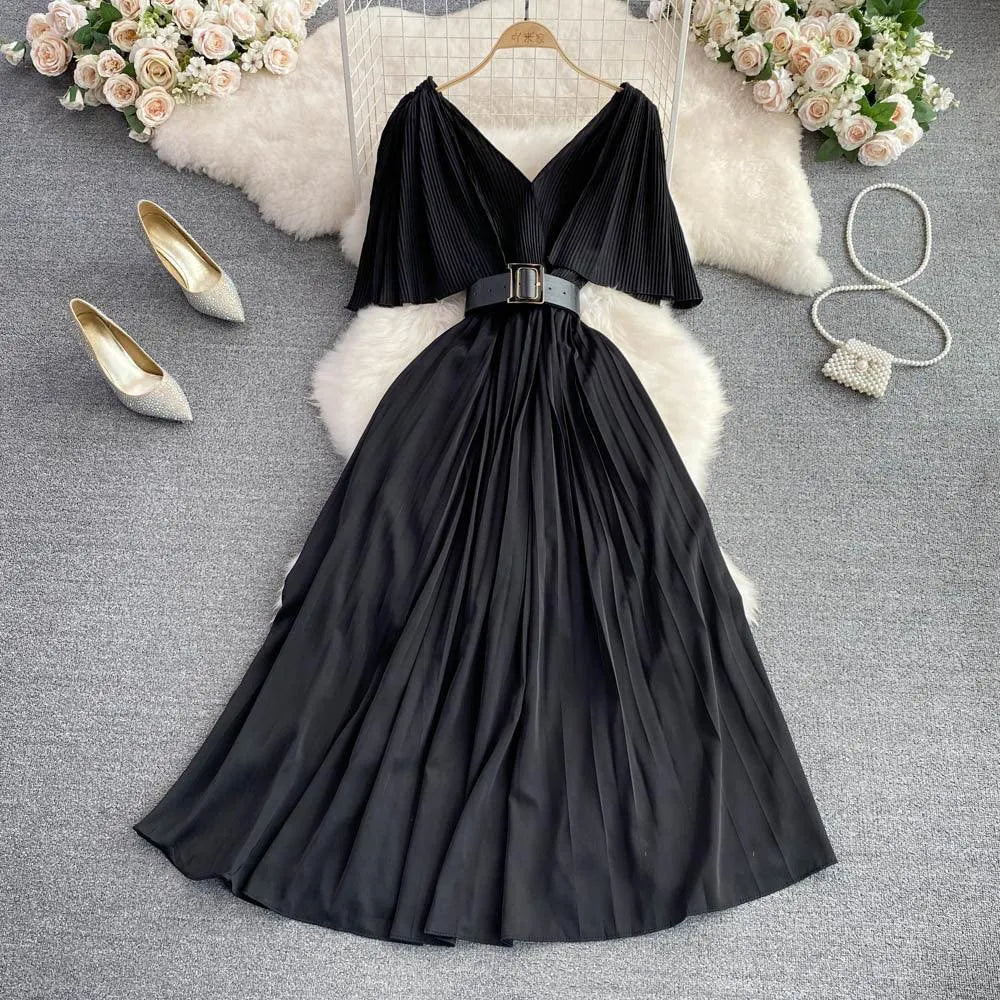 Levoire | Robe longue en A Noir Taille libre