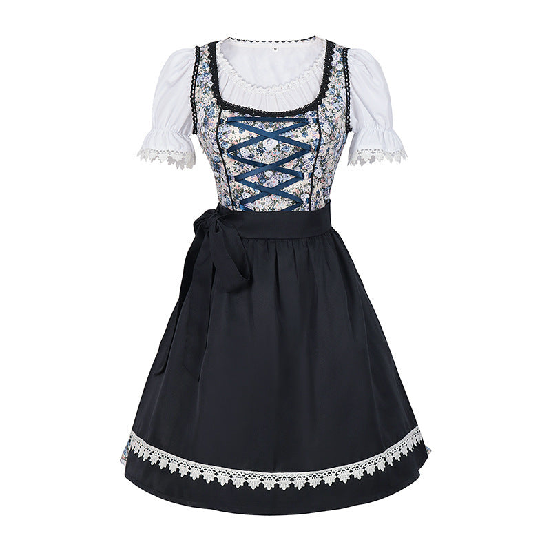 Levoire | Costume De Femme Avec Tablier Et Blouse - Bleu