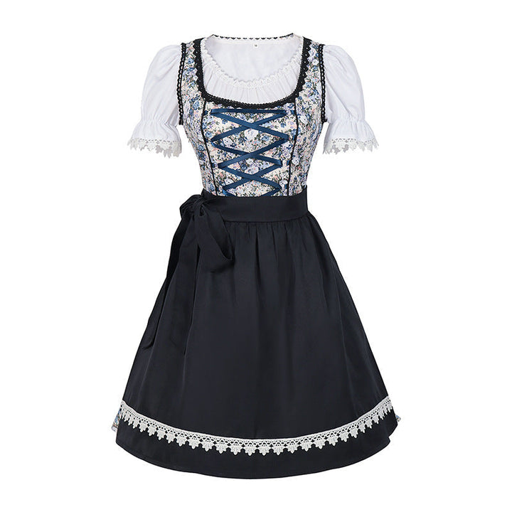 Levoire | Costume De Femme Avec Tablier Et Blouse - Bleu