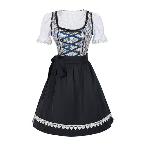 Levoire | Costume De Femme Avec Tablier Et Blouse - Bleu