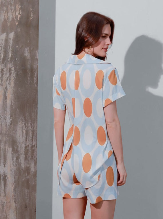 Levoire | Ensemble De Pyjama À Manches Courtes Et À Motifs À Pois