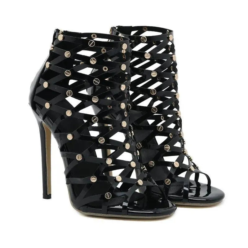 Levoire | Bottines femmes à talons hauts Noir