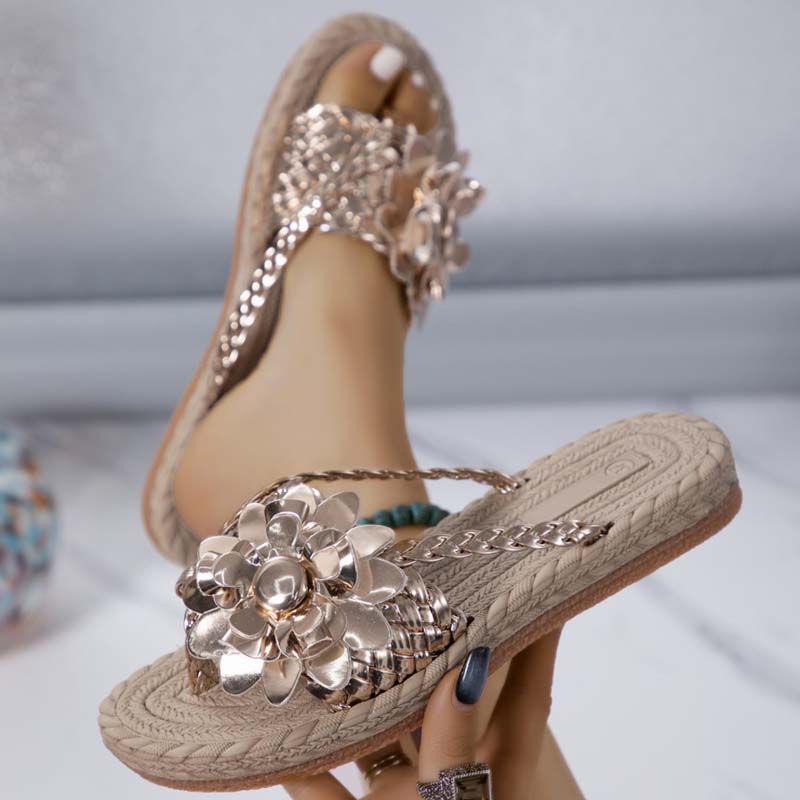 Levoire | Chaussures Plates Avec Fleurs 3D