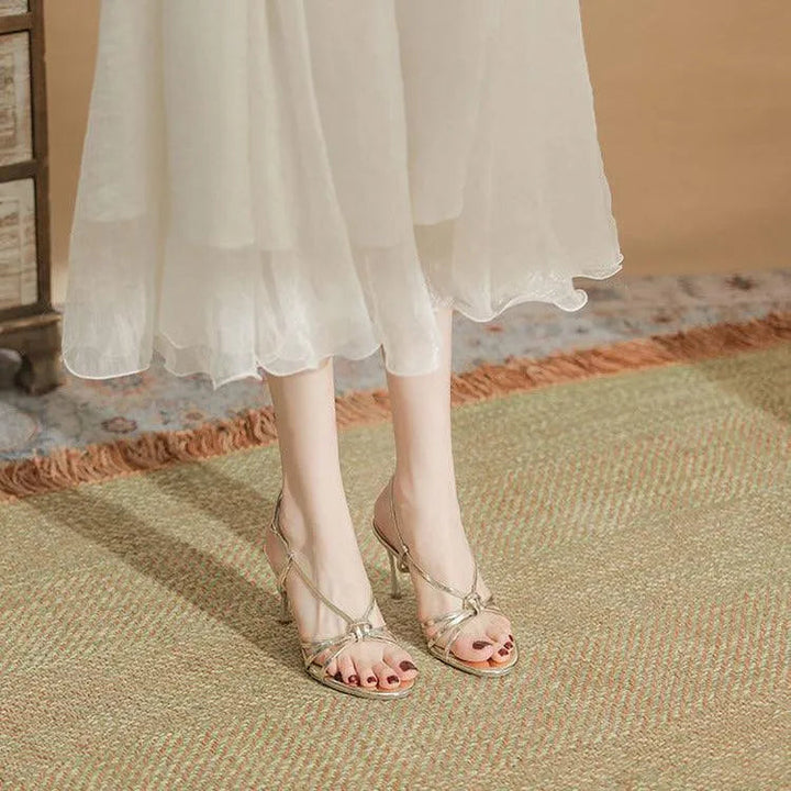 Levoire | Chaussures à talon doré fin