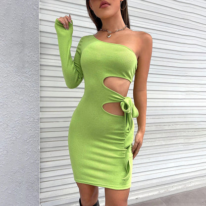 Levoire | Robe longue sans manches jupe courte robe Vert