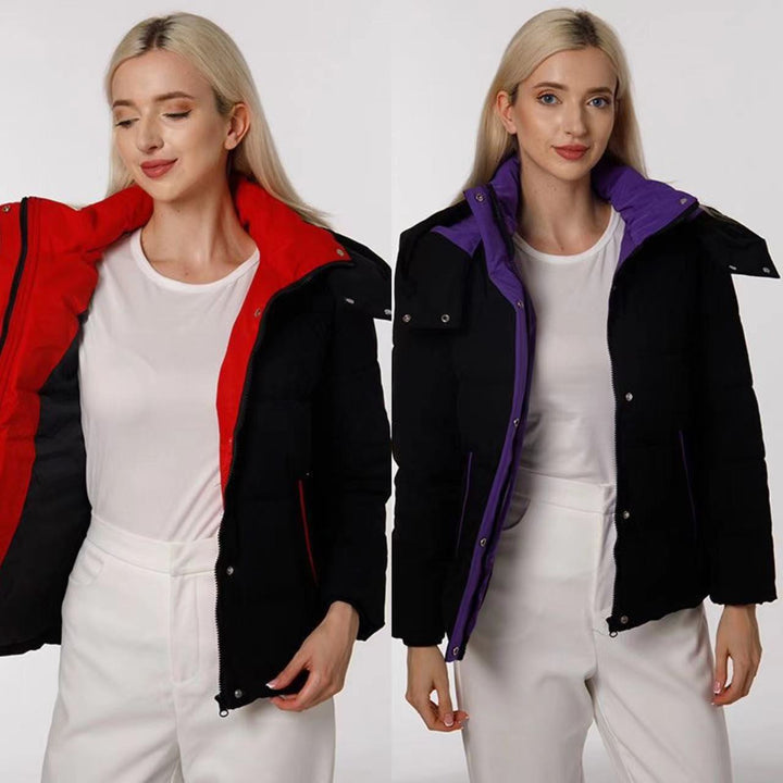 Veste d'hiver matelassée pour femmes avec design réversible et poches pratiques Levoire