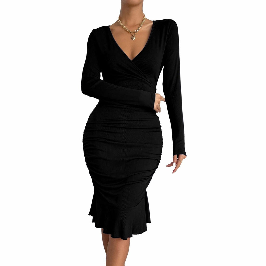 Levoire | Robe de sirène à fronces Robe de sirène ajustée