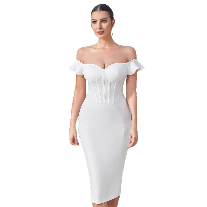 Robe moulante pour femme avec design décolleté et look corset Levoire