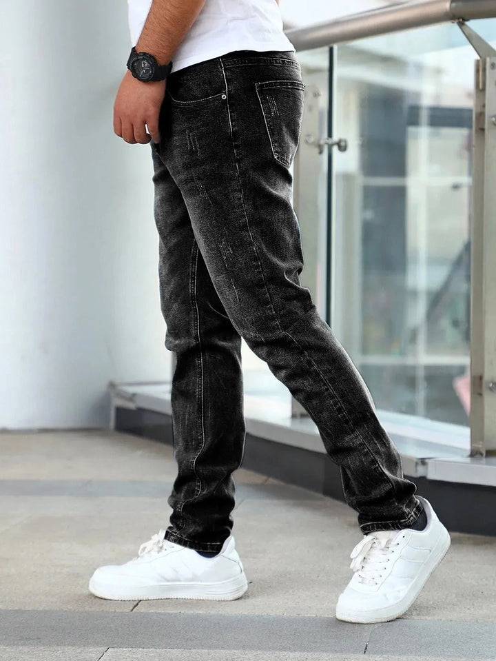 Levoire | Jeans pour hommes Stretch-Skinny Noir