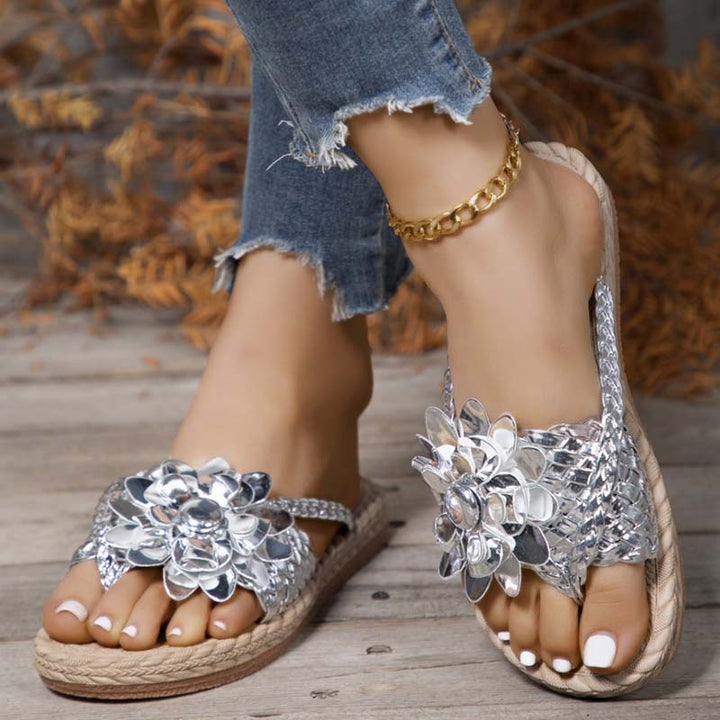 Levoire | Chaussures Plates Avec Fleurs 3D