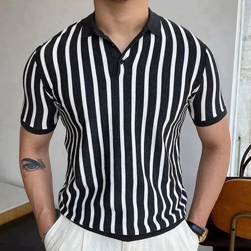 Levoire | Polo homme à manches courtes Noir