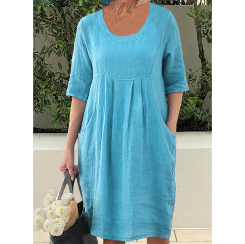 Levoire | Robe En Coton À Manches Courtes