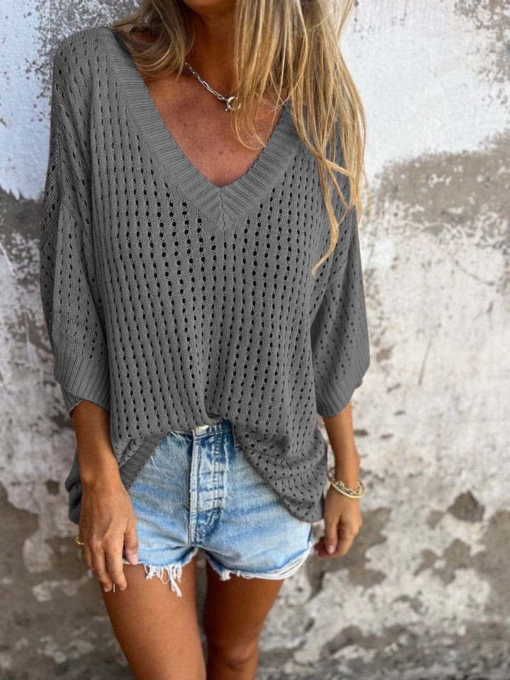 Levoire | Pull Décontracté Ample Pour Femmes Gris