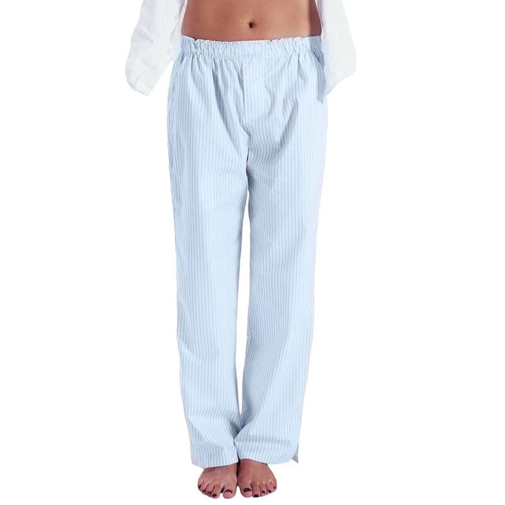 Levoire | Bleu Rayé Pantalon De Pyjama Pour Homme