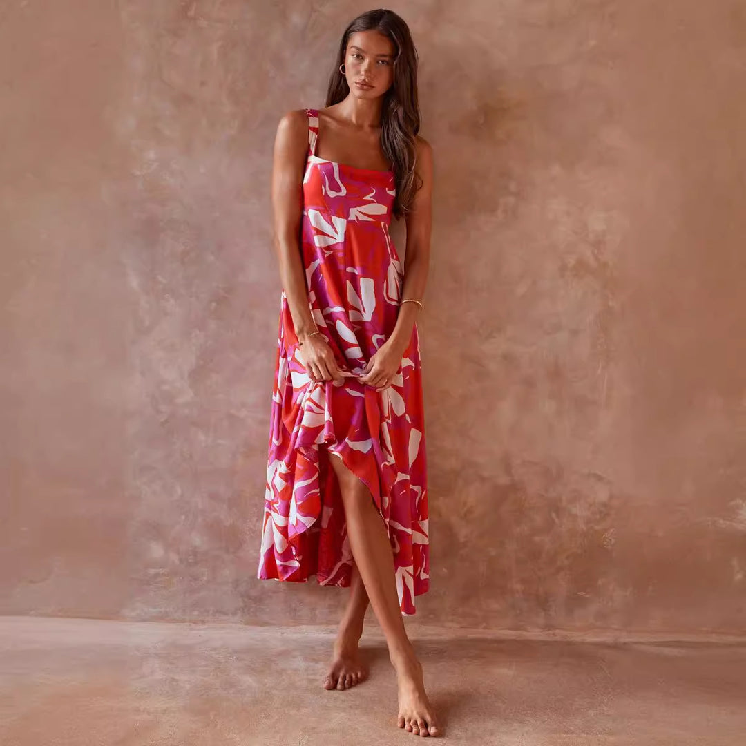 Robe maxi femme avec motif floral Levoire