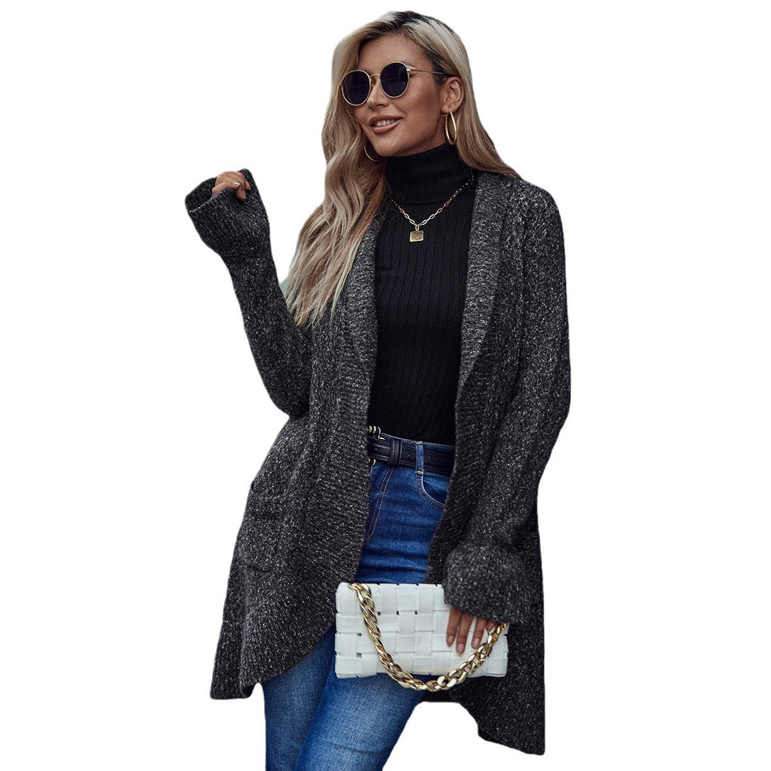 Cardigan en tricot confortable pour femmes avec coupe ouverte et poches pratiques Levoire