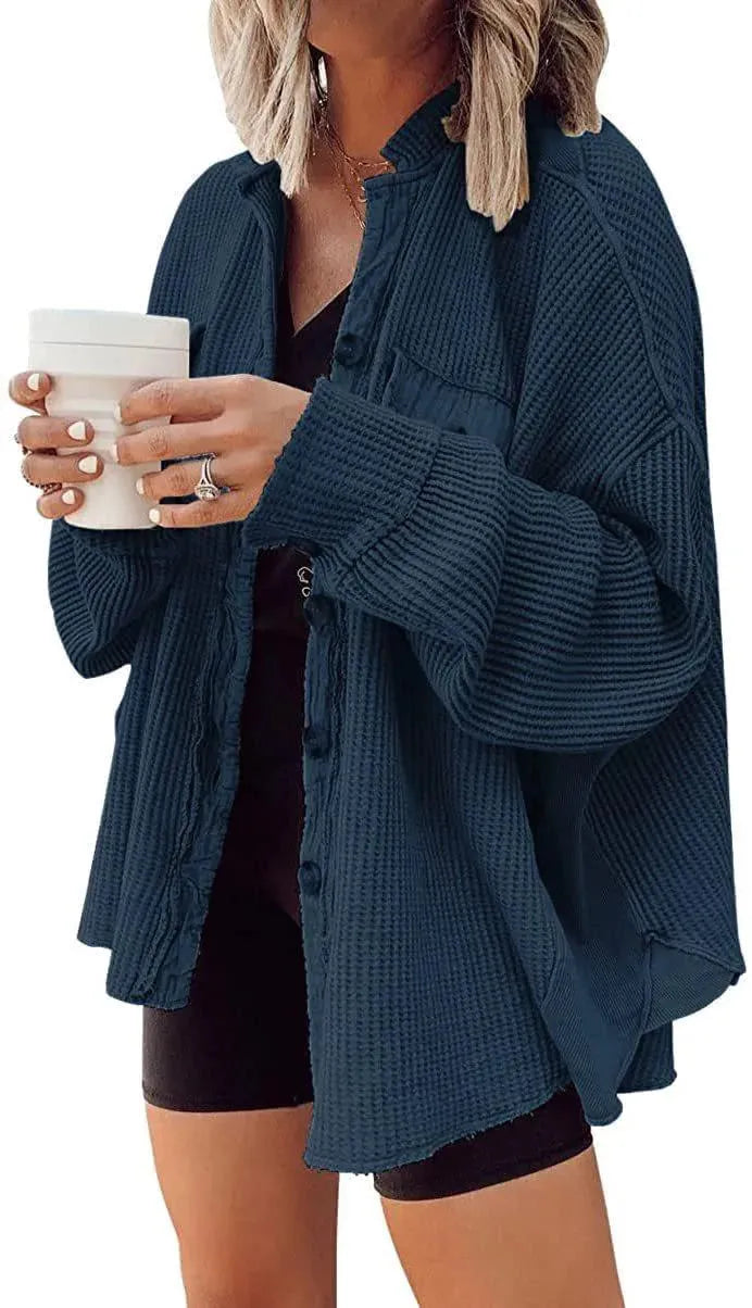 Levoire | Veste en shirt irrégulière pour femmes Pfau Sininen