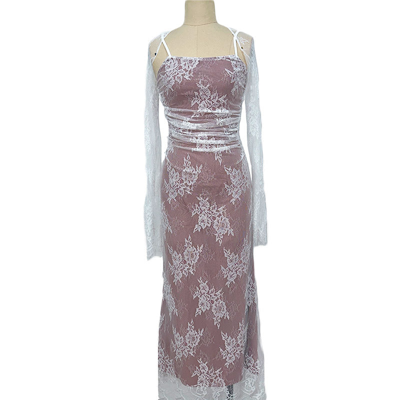 Levoire | Robe Longue Sans Manches Élégante Blanc en stock