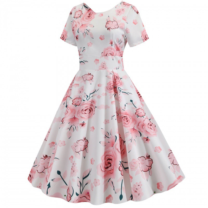 Robe midi femme avec motif floral et coupe flatteuse Levoire