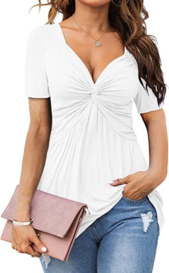 Levoire | Pull en tricot uni décontracté Blanc