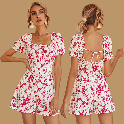 Femmes Costume d'été Floral Romantique Levoire
