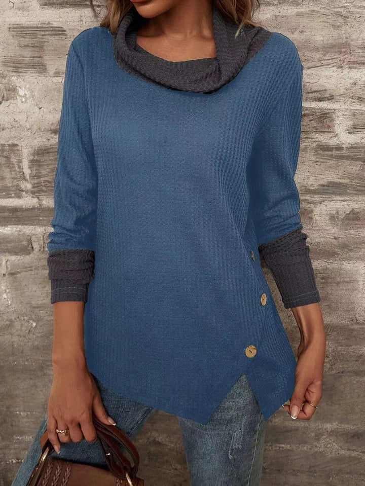 Levoire | Pull En Cachemire Élégant Hiver Bleu