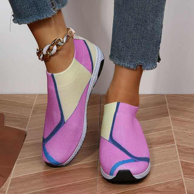 Levoire | Baskets En Couleur Contraste Rose