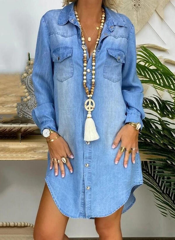 Levoire | Robe Décontractée Pour Femme - Mini Bleu Ciel