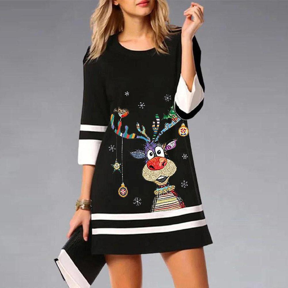 Levoire | Robe à col rond à manches courtes A1