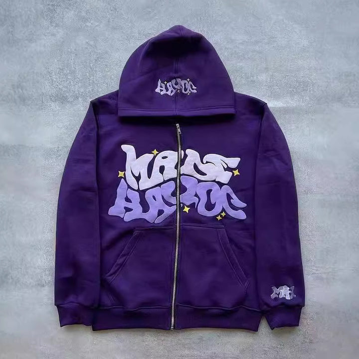 Veste à capuche pour femmes avec lettrage graphique et coupe décontractée Levoire