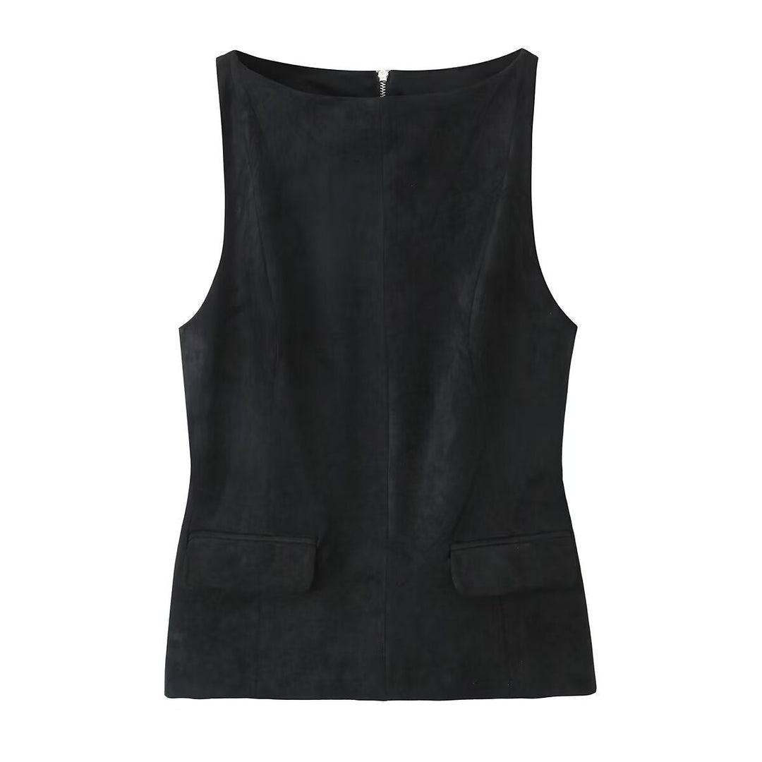 Levoire | Tendance Printemps Sans Manches Top noir