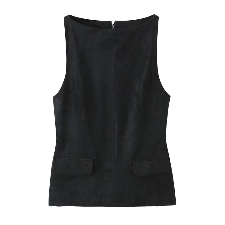Levoire | Tendance Printemps Sans Manches Top noir