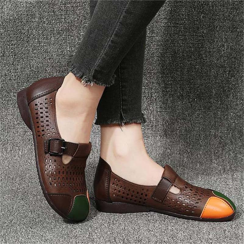 Levoire | Sandales À Air Avec Une Boucle Et Un Bout Coloré Pour Femmes