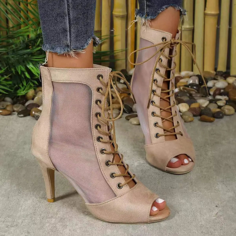 Levoire | Korkoken chaussures à talons stiletto Abricot